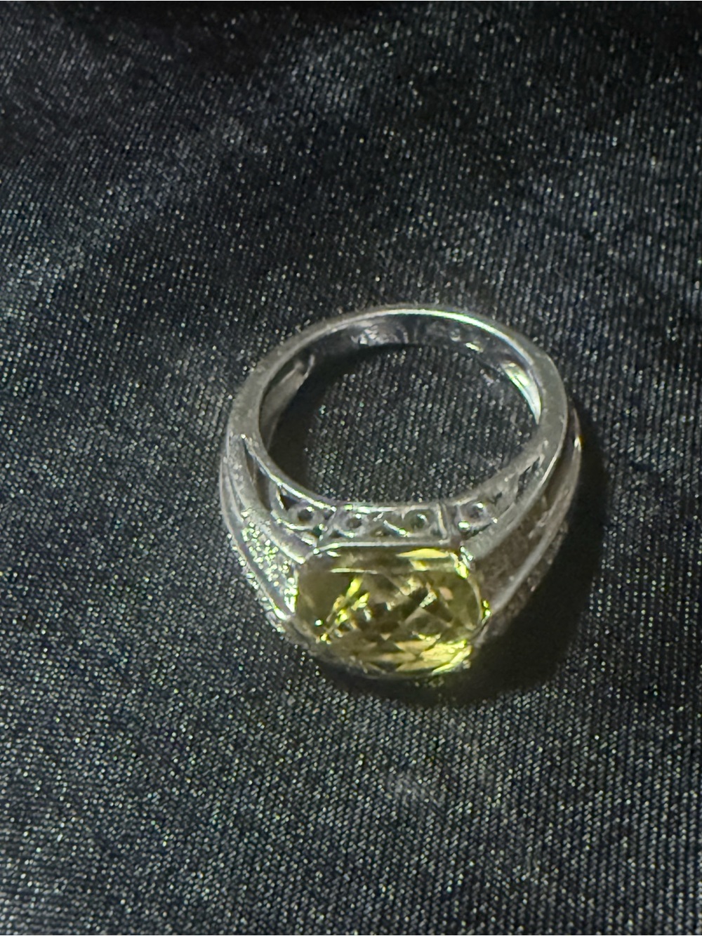 Sterling Ring with Lemon Quartz